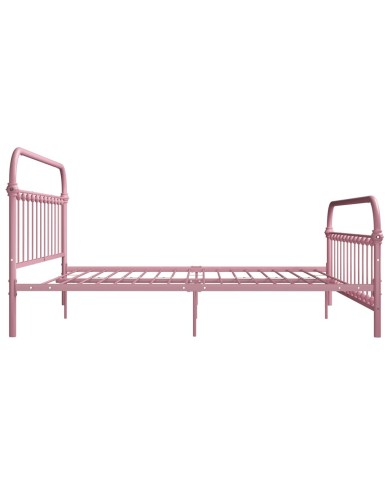 Cadre de lit Rose Métal 180 x 200 cm
