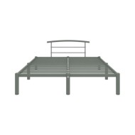 Cadre de lit Gris Métal 140 x 200 cm