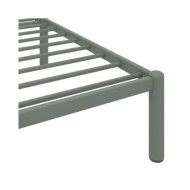 Cadre de lit Gris Métal 140 x 200 cm