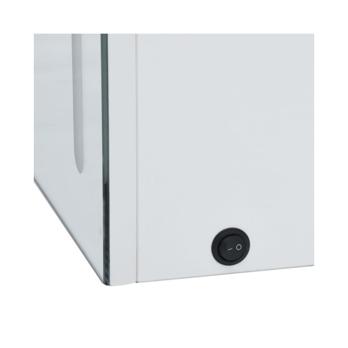Armoire de salle de bain à miroir LED 60x14x62 cm