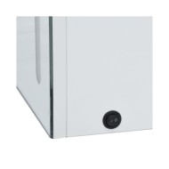 Armoire de salle de bain à miroir LED 60x14x62 cm