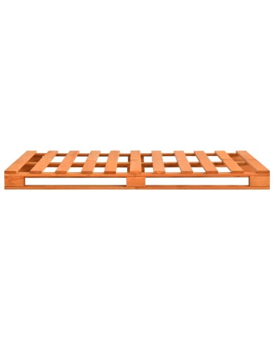 Cadre de lit de palette Marron Bois de pin massif 140 x 200 cm