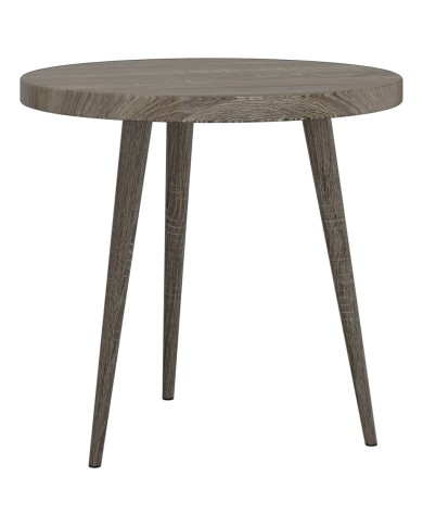 Ensemble de tables d'appoint 3 pcs Gris MDF et fer