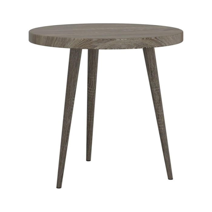 Ensemble de tables d'appoint 3 pcs Gris MDF et fer