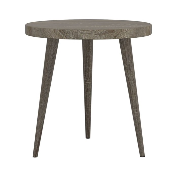 Ensemble de tables d'appoint 3 pcs Gris MDF et fer