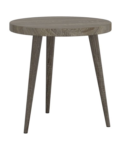 Ensemble de tables d'appoint 3 pcs Gris MDF et fer