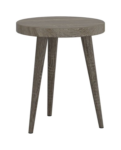Ensemble de tables d'appoint 3 pcs Gris MDF et fer