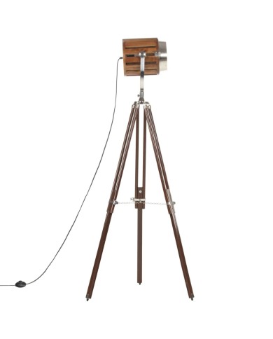 Lampadaire à trépied Bois de manguier massif 186 cm