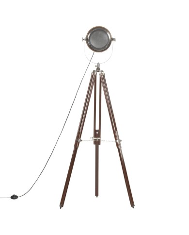 Lampadaire à trépied Bois de manguier massif 186 cm