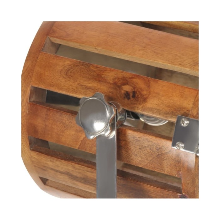 Lampadaire à trépied Bois de manguier massif 186 cm
