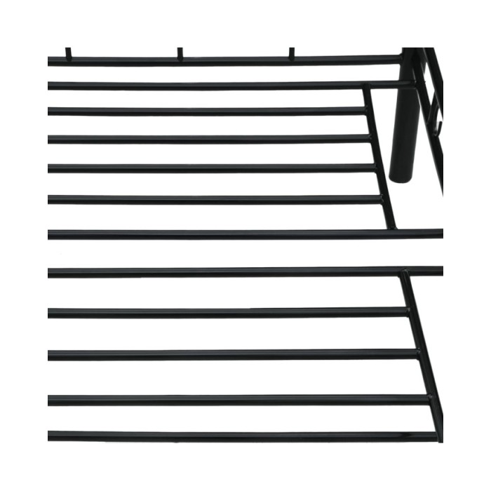 Cadre de lit de repos Noir Métal 90 x 200 cm