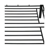 Cadre de lit de repos Noir Métal 90 x 200 cm