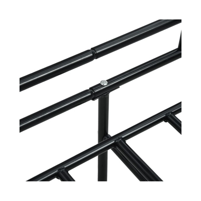 Cadre de lit de repos Noir Métal 90 x 200 cm