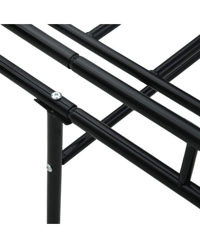 Cadre de lit de repos Noir Métal 90 x 200 cm