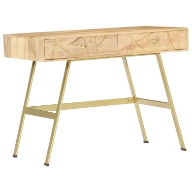 Bureau avec tiroirs 100x55x75 cm Bois solide de manguier