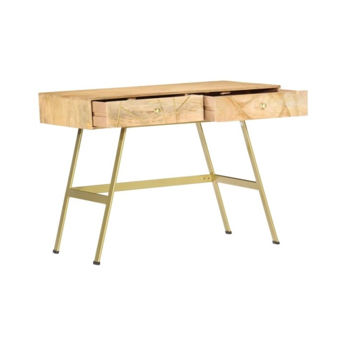 Bureau avec tiroirs 100x55x75 cm Bois solide de manguier