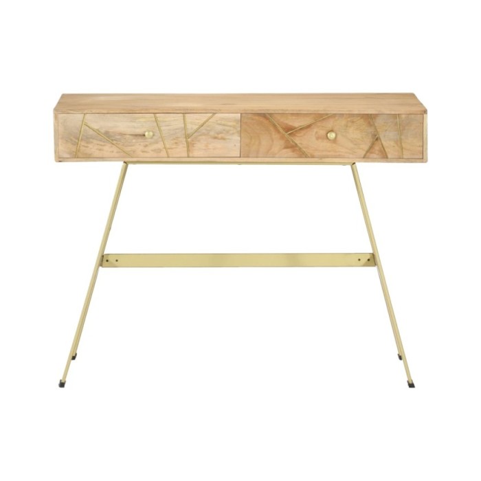 Bureau avec tiroirs 100x55x75 cm Bois solide de manguier