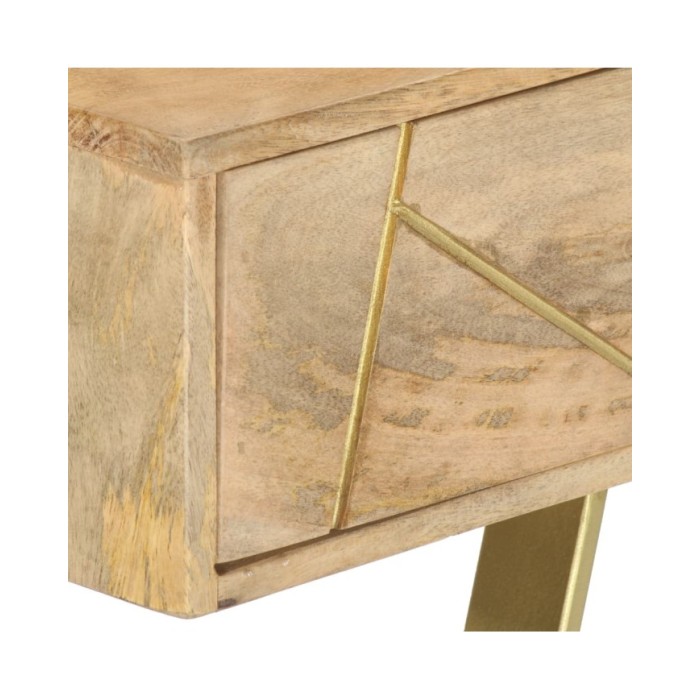 Bureau avec tiroirs 100x55x75 cm Bois solide de manguier
