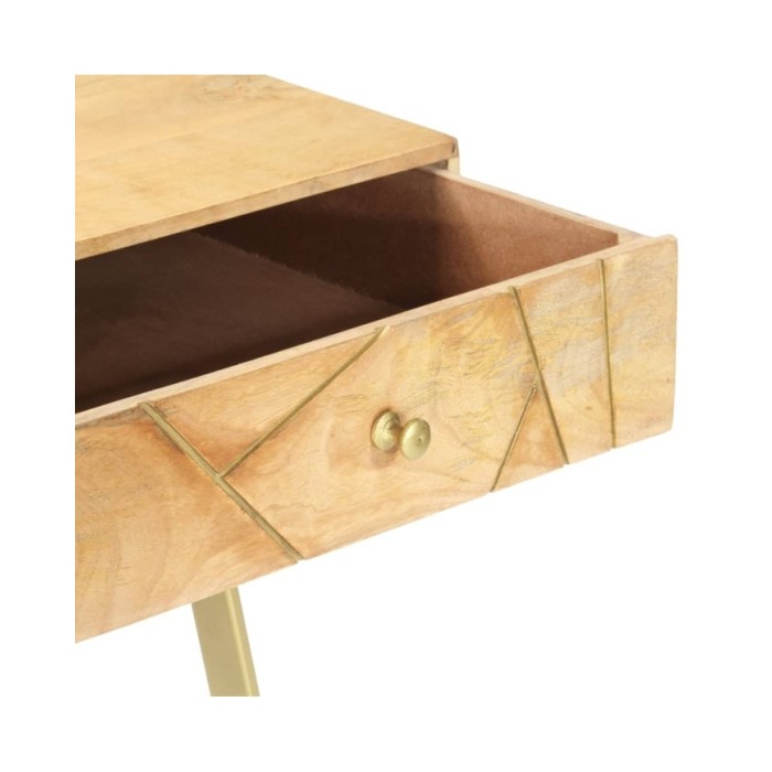 Bureau avec tiroirs 100x55x75 cm Bois solide de manguier