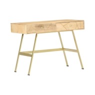 Bureau avec tiroirs 100x55x75 cm Bois solide de manguier
