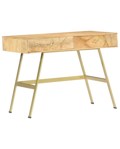 Bureau avec tiroirs 100x55x75 cm Bois solide de manguier