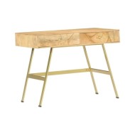 Bureau avec tiroirs 100x55x75 cm Bois solide de manguier