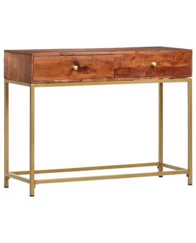 Table console 100x35x76 cm Bois d'acacia massif