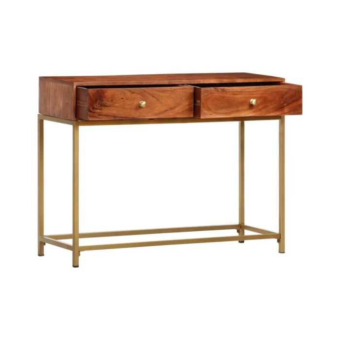 Table console 100x35x76 cm Bois d'acacia massif
