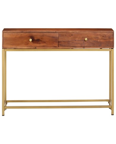 Table console 100x35x76 cm Bois d'acacia massif