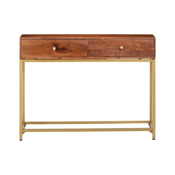 Table console 100x35x76 cm Bois d'acacia massif