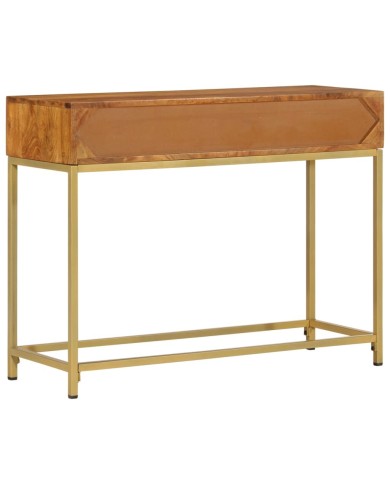 Table console 100x35x76 cm Bois d'acacia massif