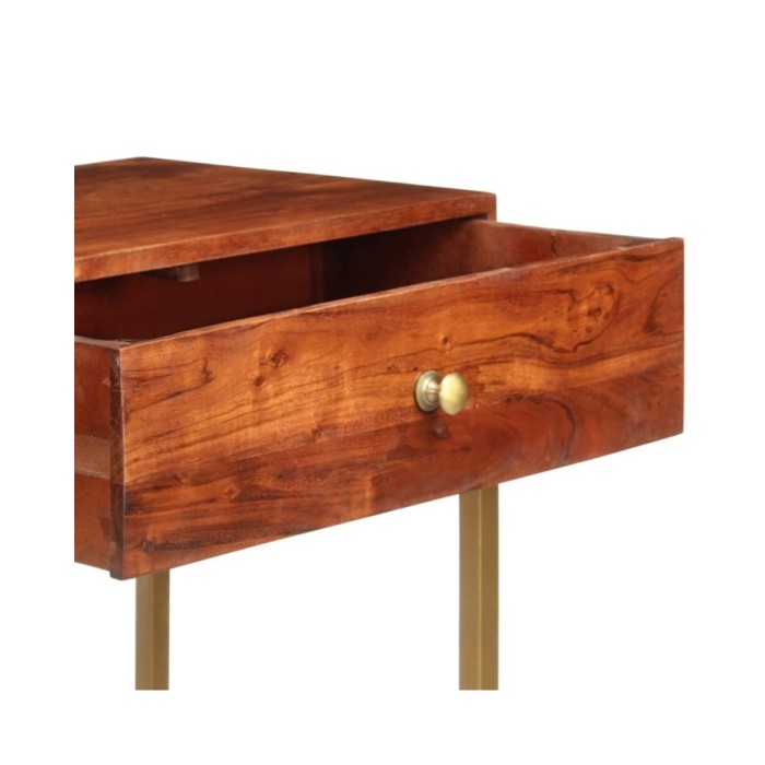 Table console 100x35x76 cm Bois d'acacia massif