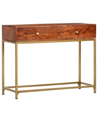 Table console 100x35x76 cm Bois d'acacia massif