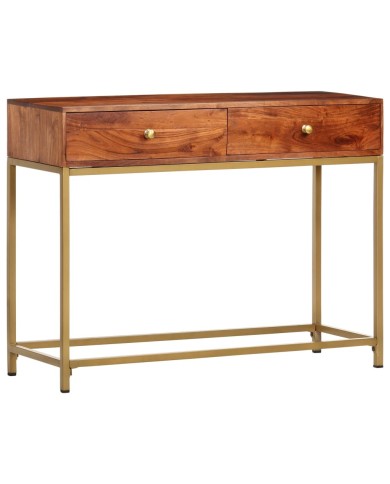 Table console 100x35x76 cm Bois d'acacia massif