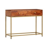 Table console 100x35x76 cm Bois d'acacia massif