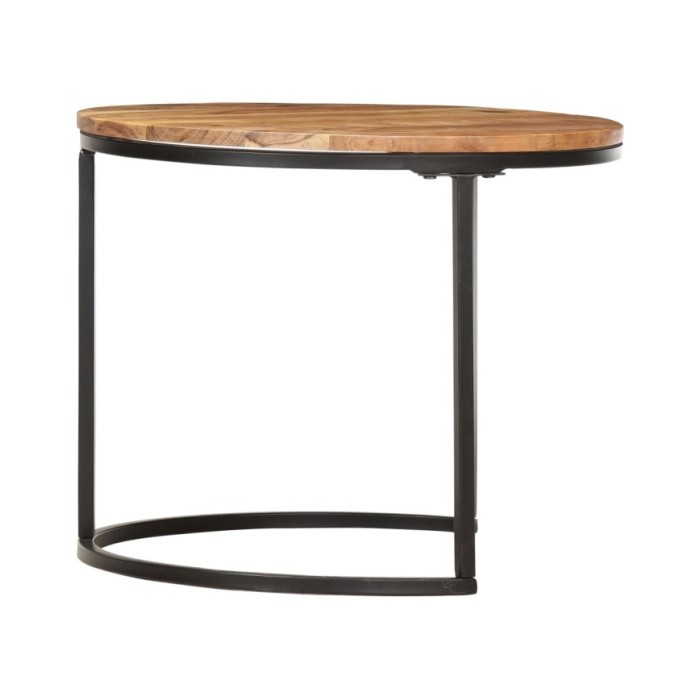 Tables gigognes 3 pcs Bois d'acacia massif