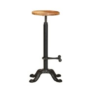 Chaises de bar 2 pcs Bois de manguier solide