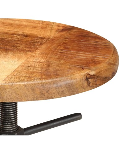 Chaises de bar 2 pcs Bois de manguier solide