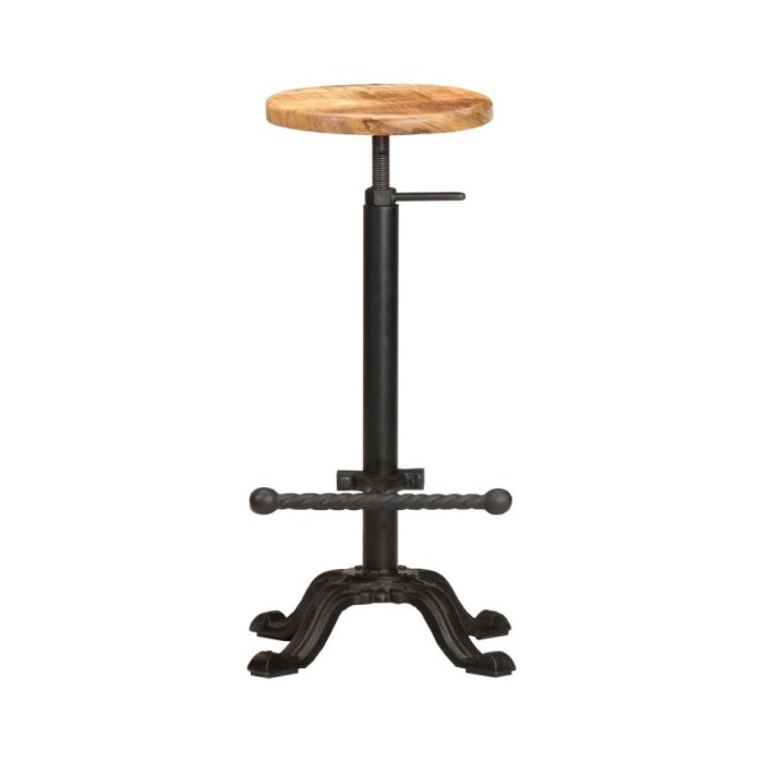 Chaises de bar 2 pcs Bois de manguier solide