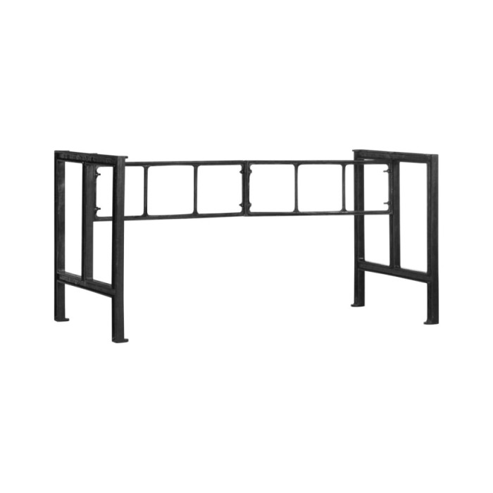 Pieds de table de salle à manger 150x68x73 cm Fonte