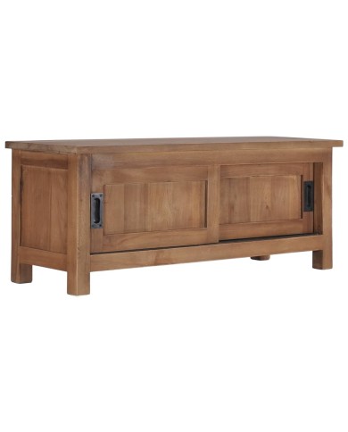 Meuble TV 90x30x35 cm Bois de teck massif