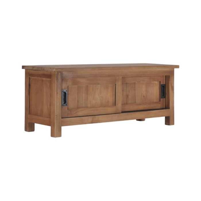 Meuble TV 90x30x35 cm Bois de teck massif