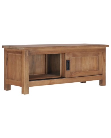 Meuble TV 90x30x35 cm Bois de teck massif
