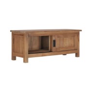 Meuble TV 90x30x35 cm Bois de teck massif