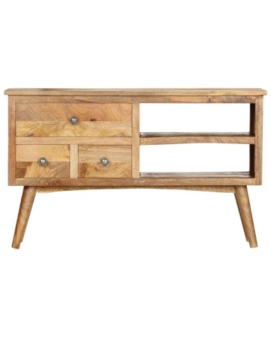 Buffet 102x35x61 cm Bois de manguier massif