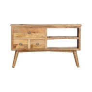 Buffet 102x35x61 cm Bois de manguier massif