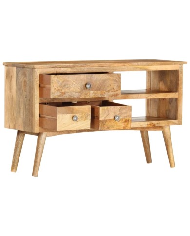 Buffet 102x35x61 cm Bois de manguier massif