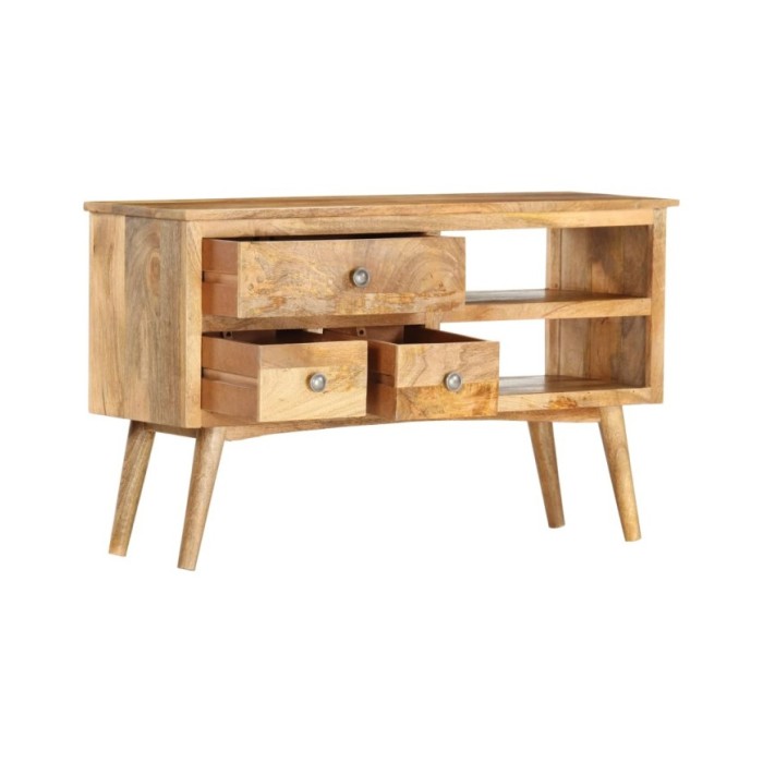 Buffet 102x35x61 cm Bois de manguier massif