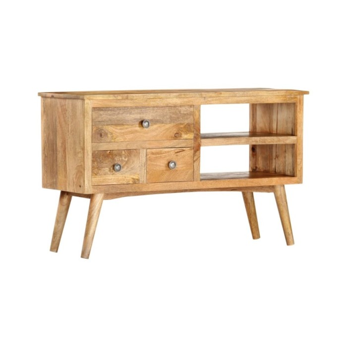 Buffet 102x35x61 cm Bois de manguier massif