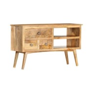 Buffet 102x35x61 cm Bois de manguier massif